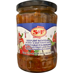 Eggplant Ratatouille in Sweet & Sour tomato Sauce