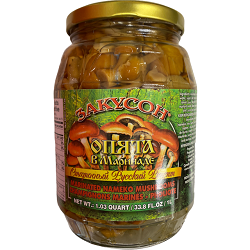 marinated nameko mushrooms