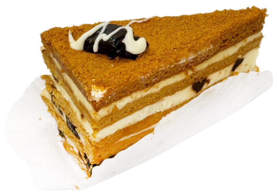Honey Prune Cake Slice